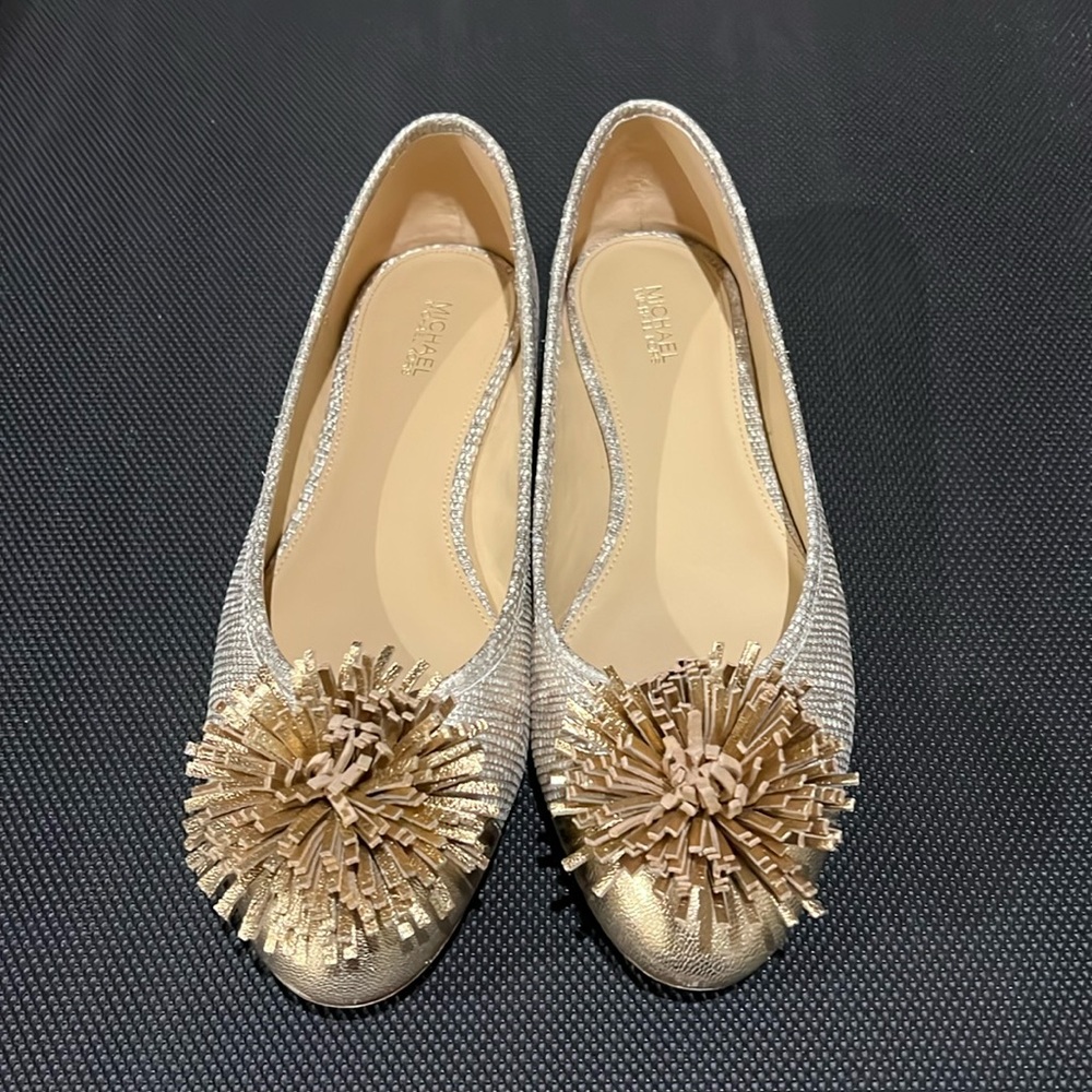 Michael Michael Kors Lolita Ballet Flats Shoes Pale Gold
Women’s size 9